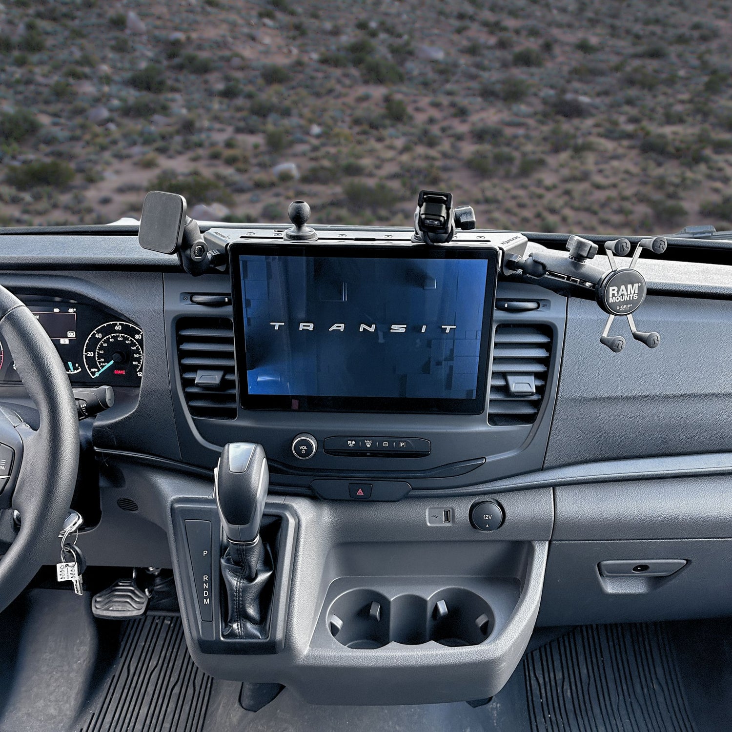 Navidok - Ford Transit - No Drill Dash Mount