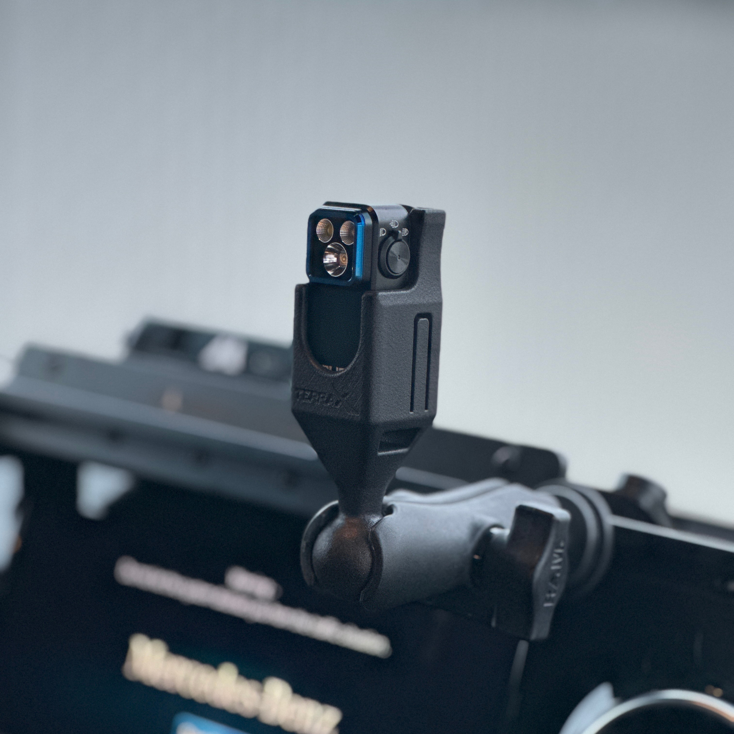 Olight Oclip Pro Van Light with Navilight Mount – Red & White Cockpit Light for Campers & RVs