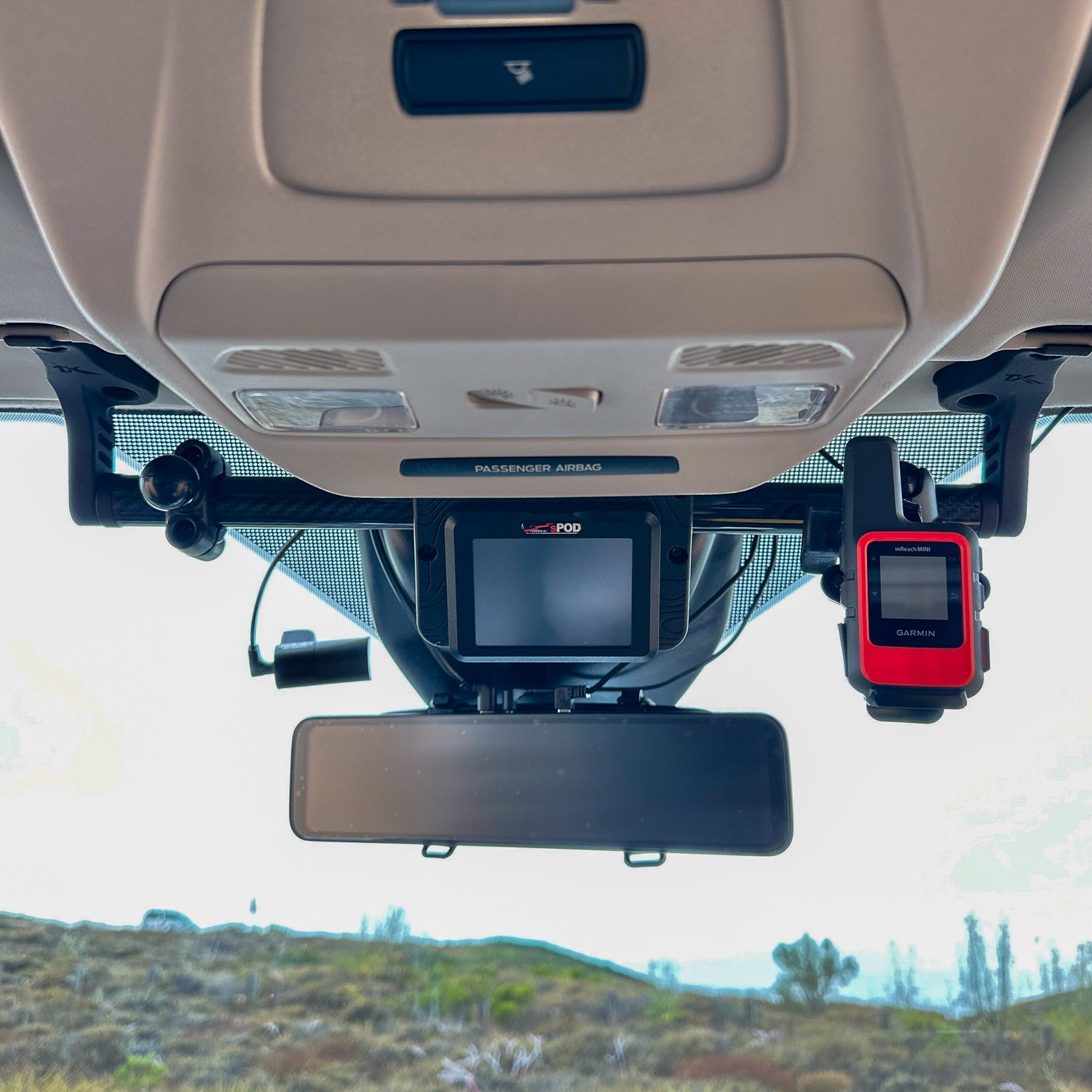 Ford Transit Visor Mount - VISORDOK – Carbon Fiber Mount for Navigation & Devices