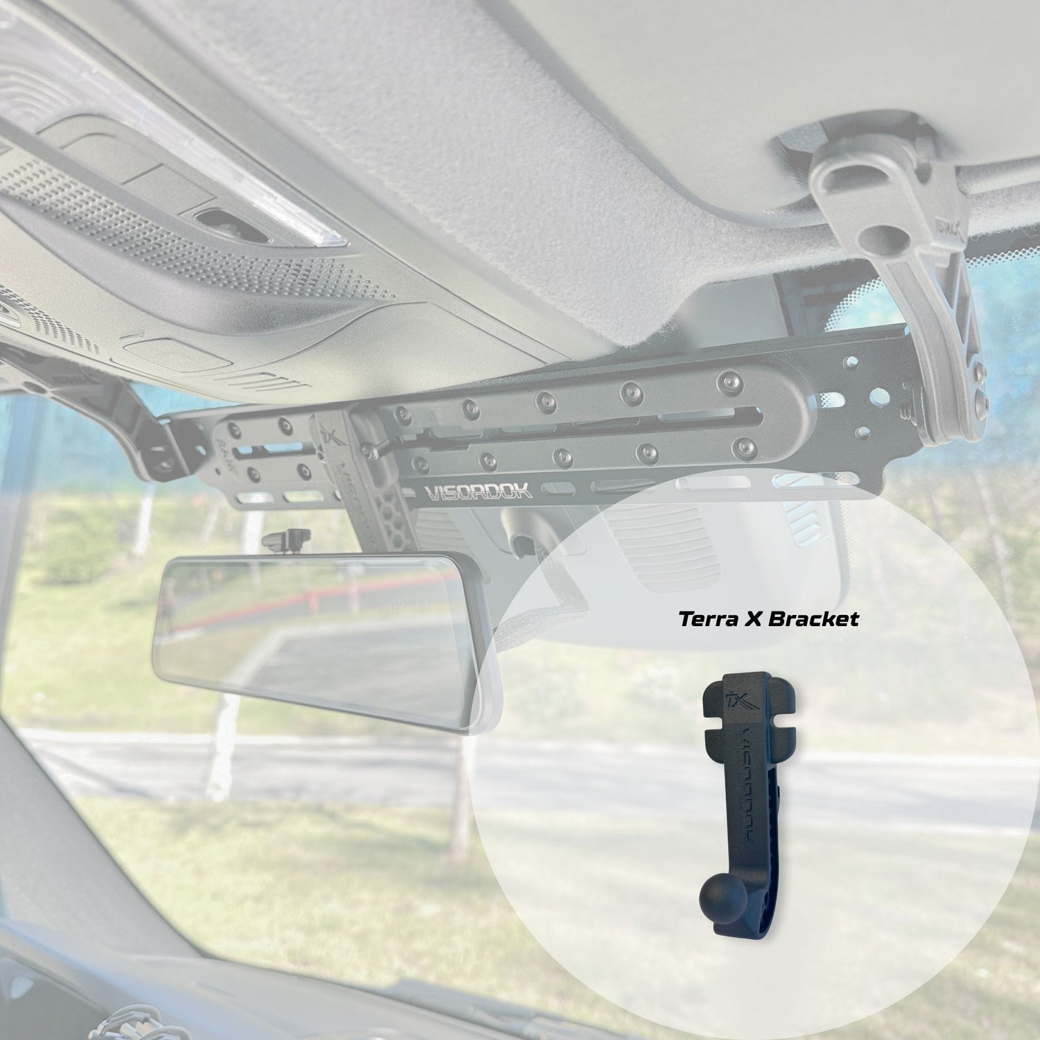 WOLFBOX Dash Cam Visordok Track Mounting Kit