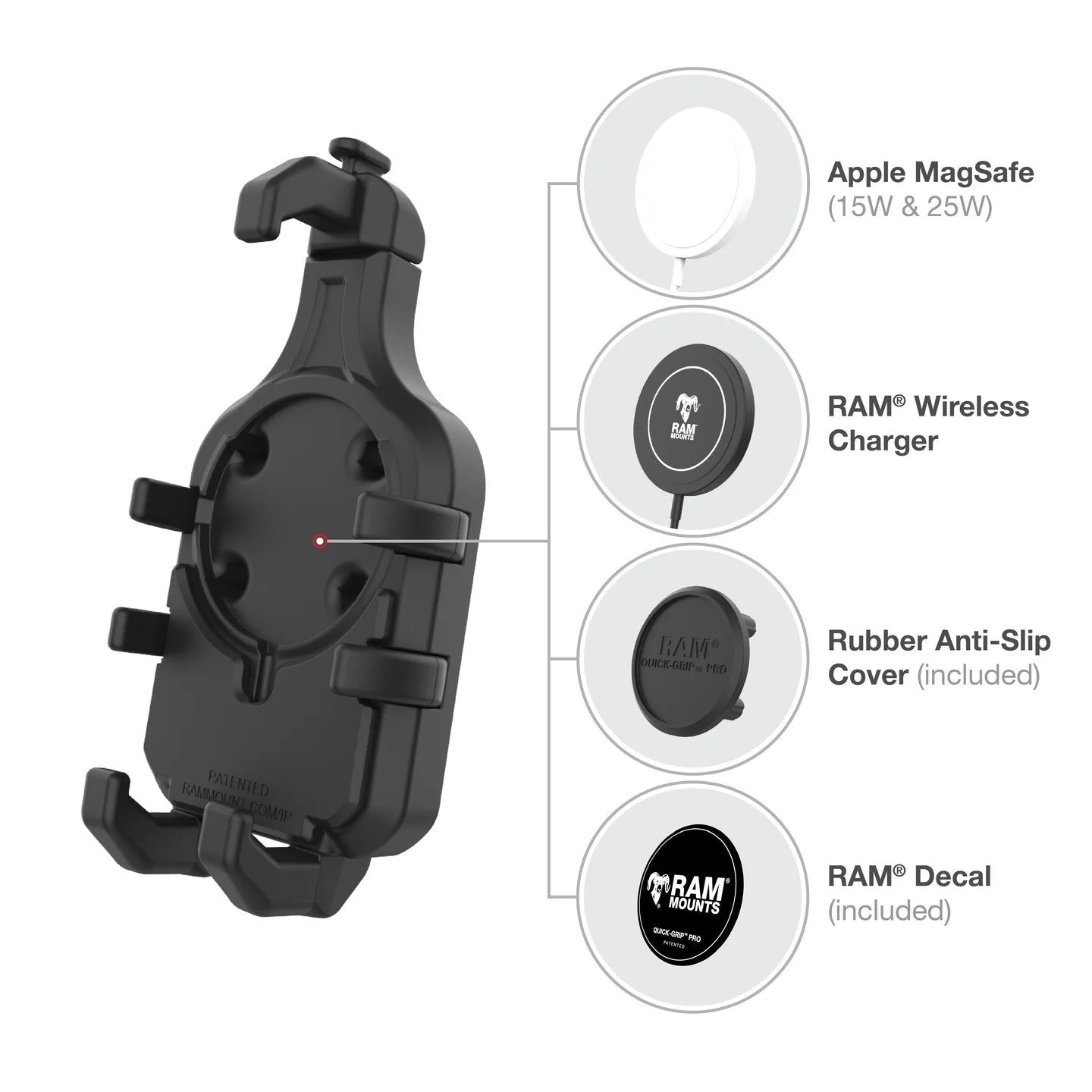 RAM® Quick-Grip™ Pro Phone Holder with Ball