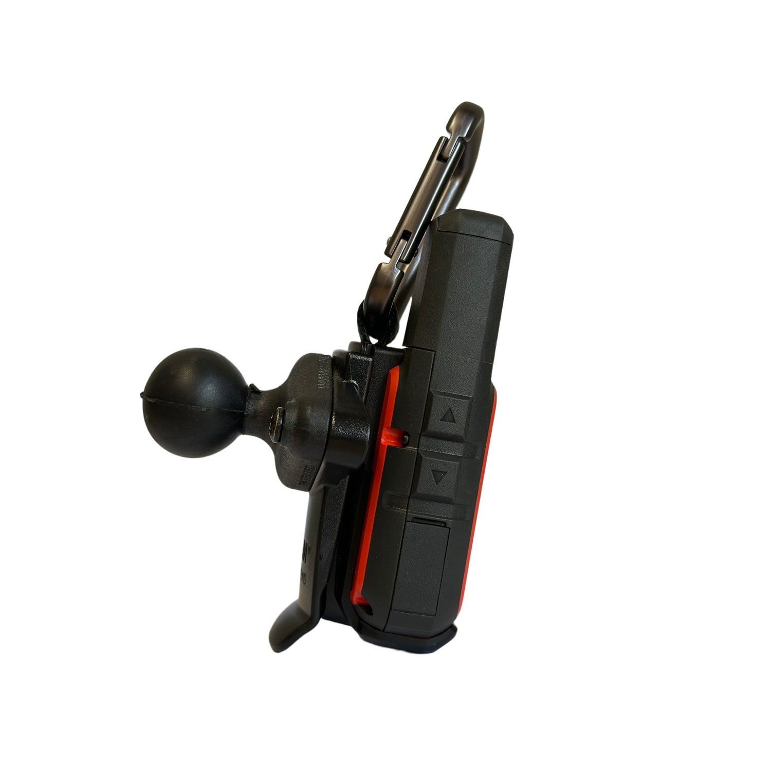 Garmin inReach Mini adapter with carabiner and RAM ball for Garmin