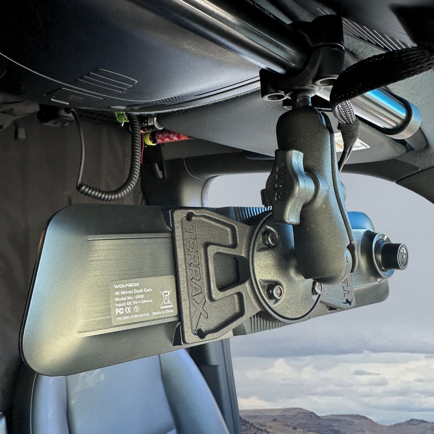 WOLFBOX Dash Cam Visordok Tube Mounting Kit