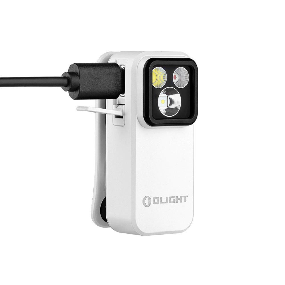Olight Oclip Pro Van Light with Navilight Mount – Red & White Cockpit Light for Campers & RVs