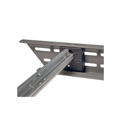Close-up of Cabdok Add-On TubeTrak locking nut attached to Cabdok rail