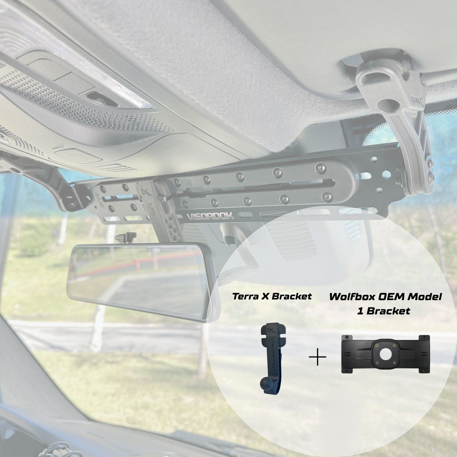 WOLFBOX Visordok Track Mounting Kit